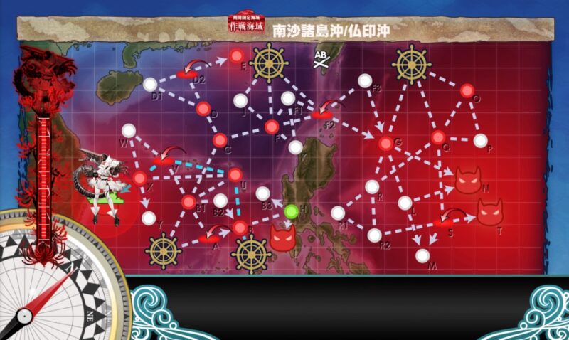 艦これ2025秋イベントE4甲・野埼の遭難攻略E4のマップと特効